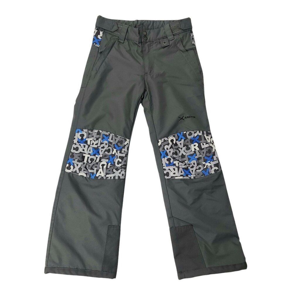 Arctix Snow Ski Pants Kids Medium Gray Insulated Warm Winter Outdoor Travel
